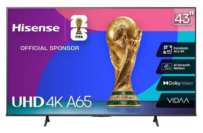 Televisión Hisense 43 pulgadas 43A6NV