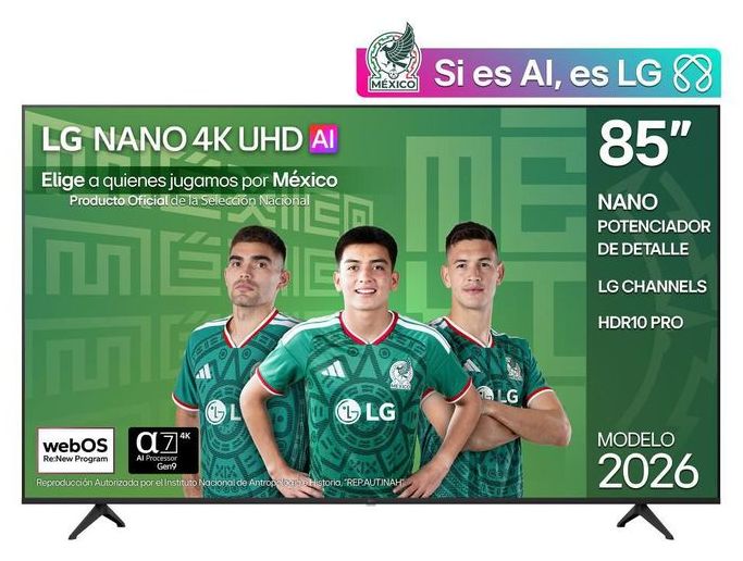 Televisión LG 85 pulgadas 85NU800BPSB